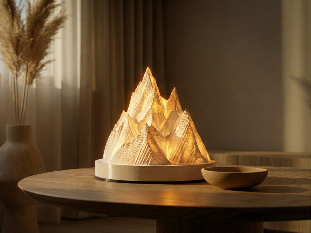 Mountain Peak LED Lamp