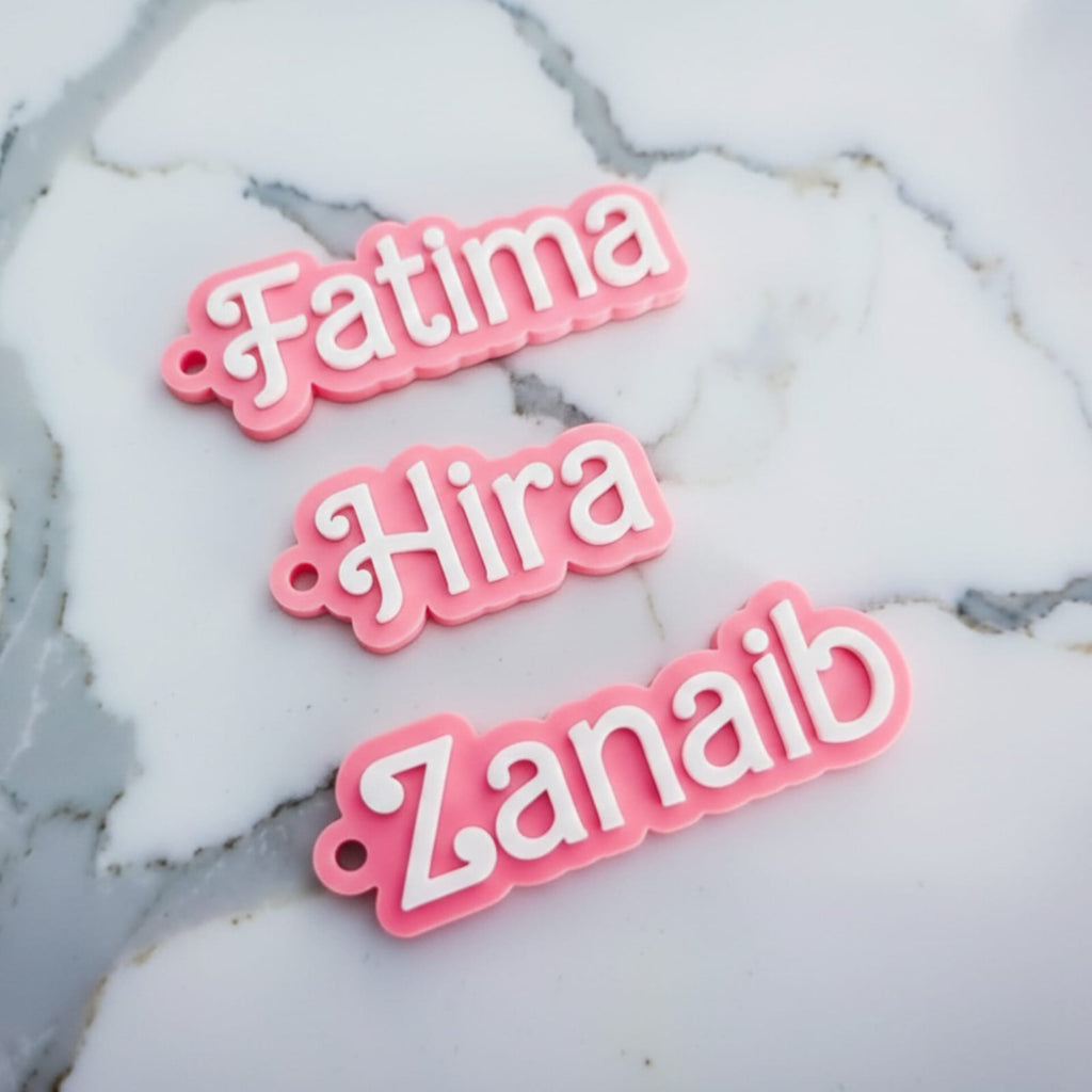Barbie Custom Name Keychain