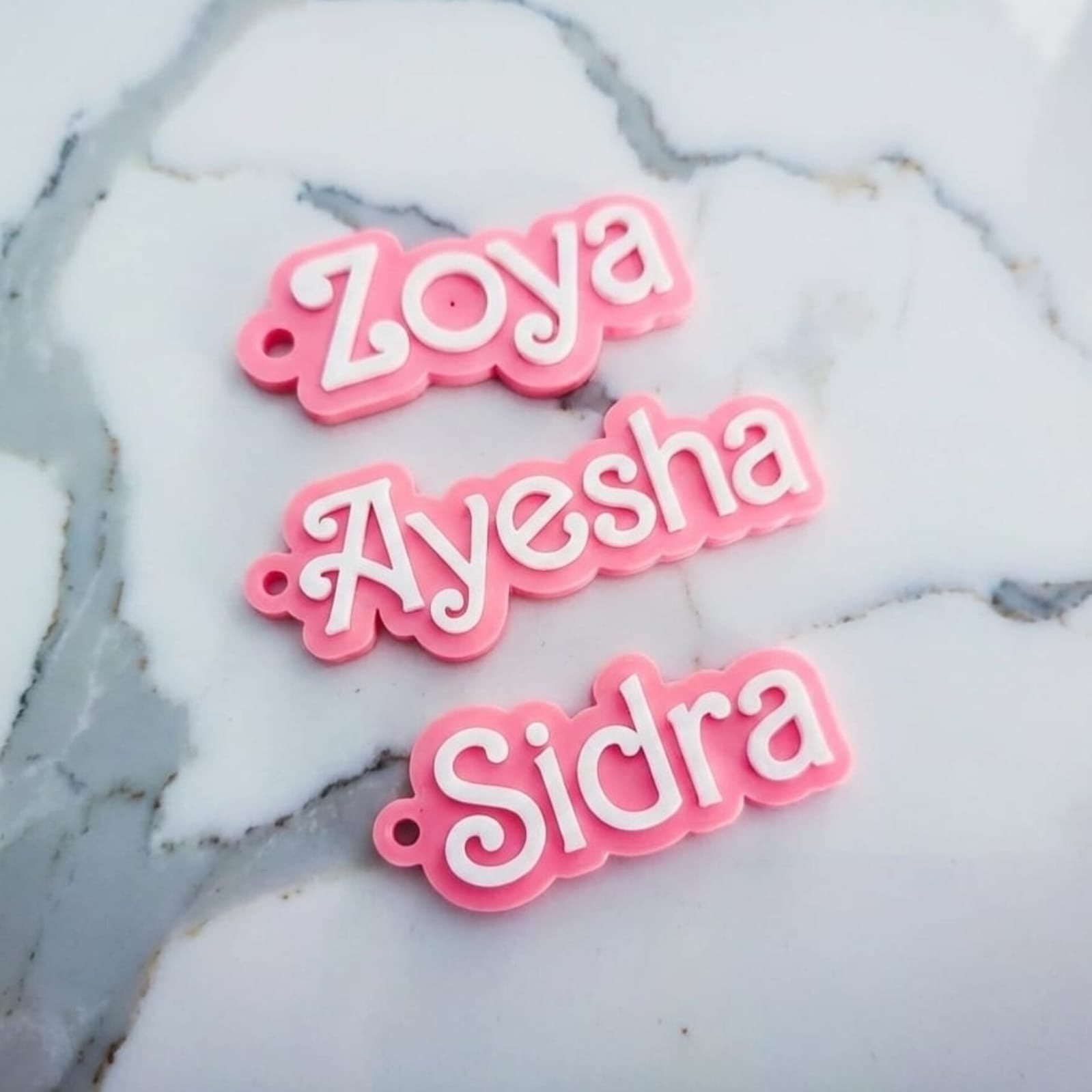 Barbie Custom Name Keychain