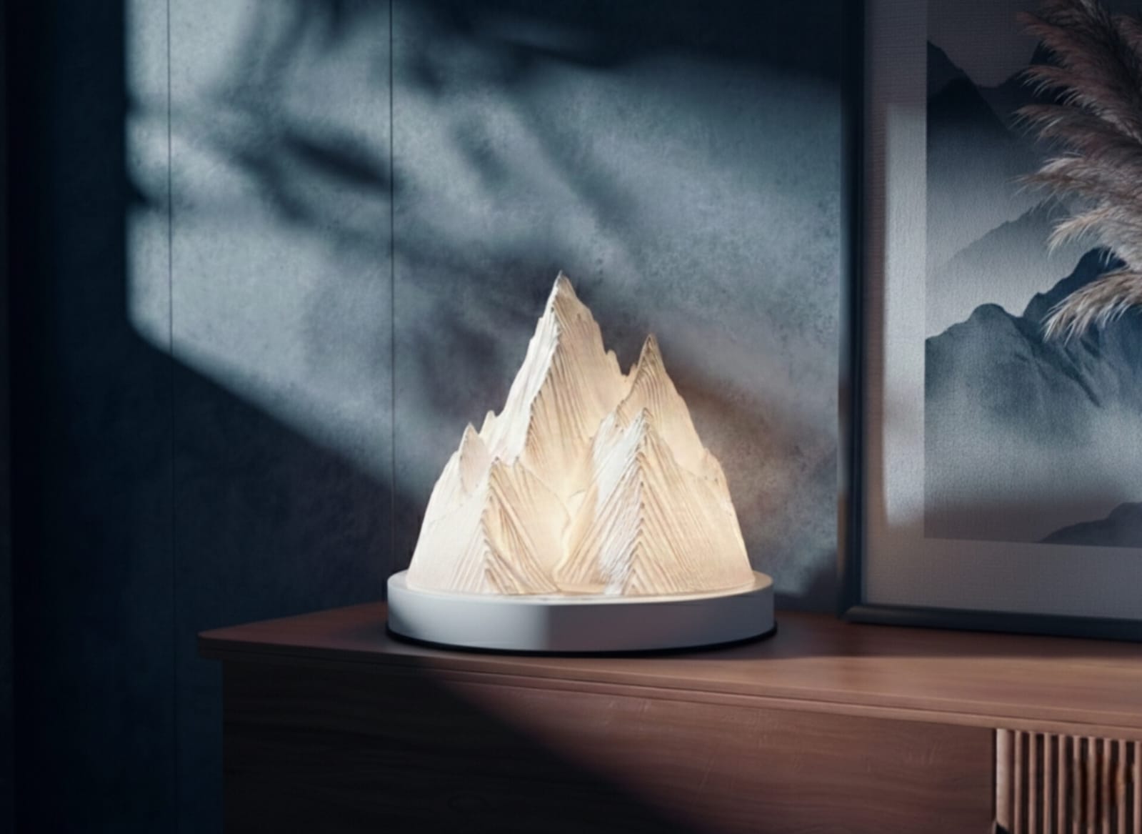 Mountain Peak LED Lamp